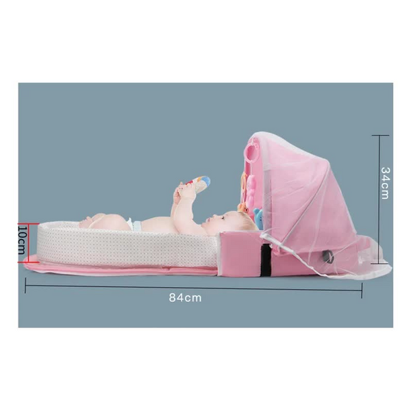 Little One Bed And Diaper Backpack With Mosquito Net Toys Nappy Bags