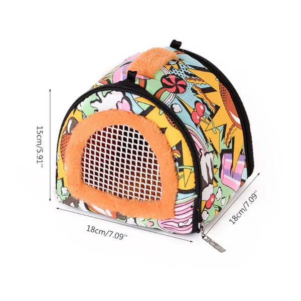 Small Pet Travel Bag Hamster Carrier Breathable Outdoor Hedgehog Small Animal Supplies