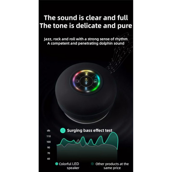 Wireless With Suction Cup Black Home Speakers & Subwoofers