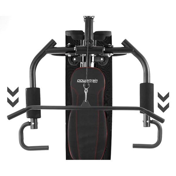 Powertrain Multi Station Home Gym With 68Kg Weights Preacher Curl Pad Home Gyms