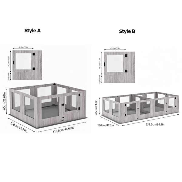 Premium Pet Whelping Box With Waterproof Fertility Pad Pet Beds