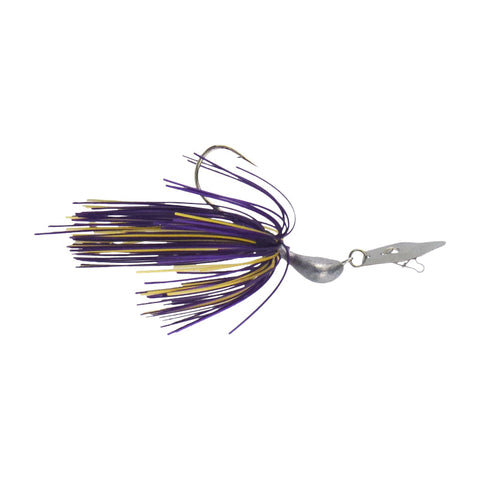 Dekoi 14Gm Bladed Swim Jig Chatterbait Purple Gold 2 Pack Baits & Lures