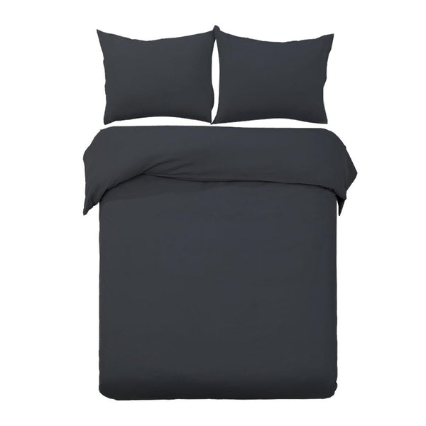 Giselle Bedding Quilt Cover Set Classic Black King Quilt Covers