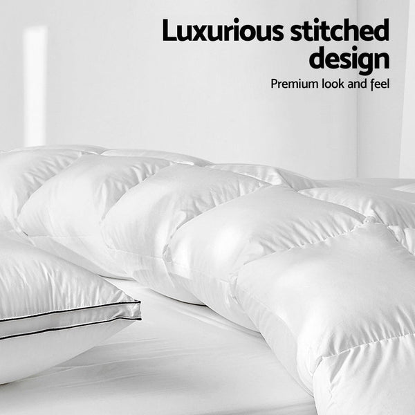 Giselle 500Gsm Duck Down Feather Quilt King King Doonas