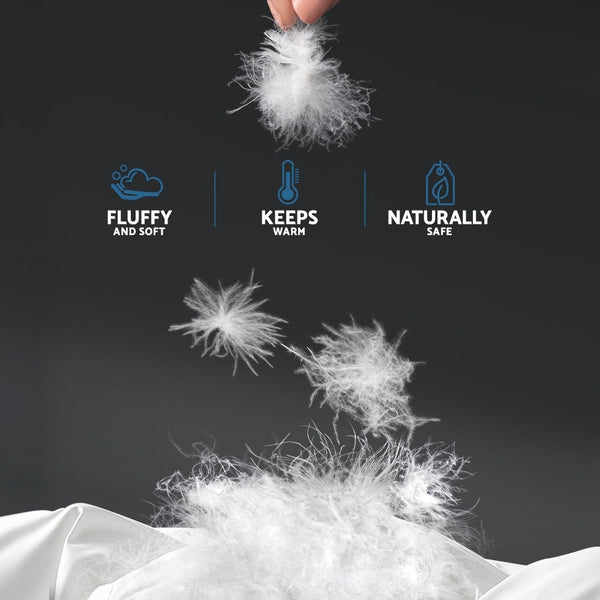 Giselle 500Gsm Duck Down Feather Quilt King King Doonas