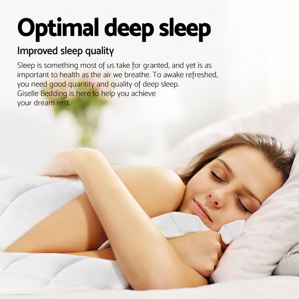 Giselle 800Gsm Goose Down Feather Quilt Winter Blanket Duvet Comforter Double Double Bed Quilts