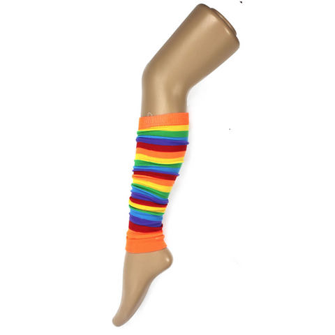 Br Costumes Rainbow Party Fine Stretch Ladies Girls Fancy Dress Leg Warmers
