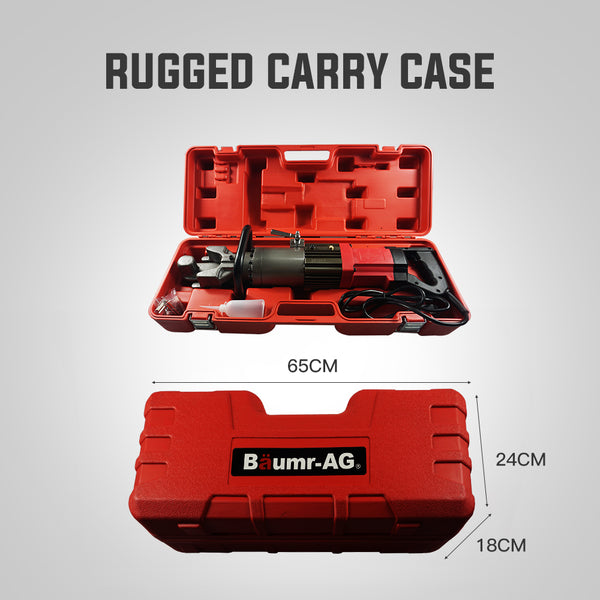 Baumr Ag 850W 16Mm Rebar Bender Hydraulic Electric Reo Bar Portable Machine Cutters & Trimmers