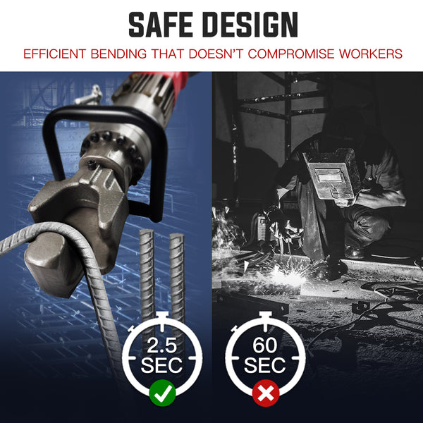 Baumr Ag Baumr Ag 850W 16Mm Rebar Bender Hydraulic Electric Reo Bar Portable Machine Cutters & Trimmers