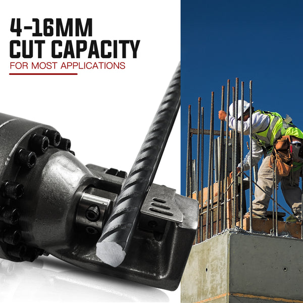 Baumr Ag 16Mm Rebar Cutter Hydraulic Electric Reo Bar Portable Machine 850W Bolt Cutters
