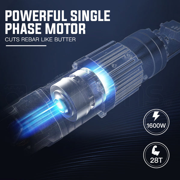 Baumr Ag Baumr Ag 1600W 25Mm Rebar Cutter Electric Hydraulic Reo Bar Portable Machine Bolt Cutters