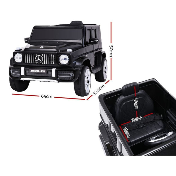 Kids Electric Ride On Car Mercedes Benz Licensed Amg G63 Toy Cars 12V Black Kids Ride On Toys
