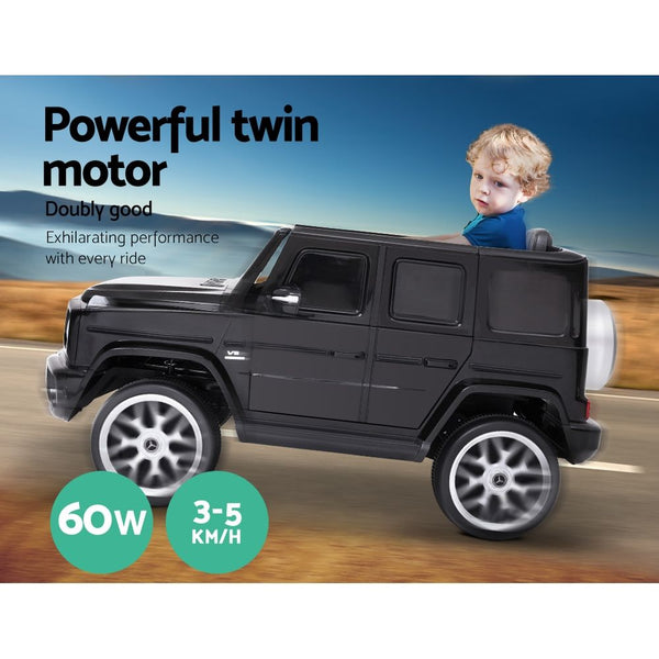 Kids Electric Ride On Car Mercedes Benz Licensed Amg G63 Toy Cars 12V Black Kids Ride On Toys