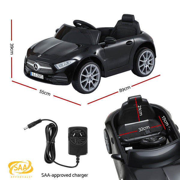 Kids Electric Ride On Car Licensed Outdoor Toys Cars Music Remote Black Kids Ride On Toys
