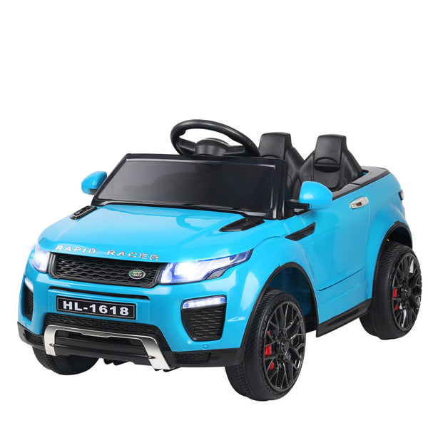 Rigo Kids Electric Ride On Car Suv Range Rover Inspired Toy Cars Remote 12V Blue Kids Ride On Toys