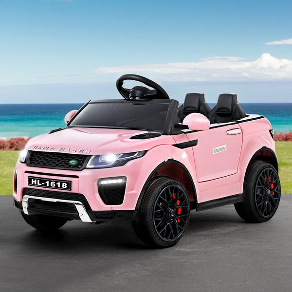 Rigo Kids Electric Ride On Car Range Rover Inspired Toy Cars Remote 12V Pink Kids Ride On Toys