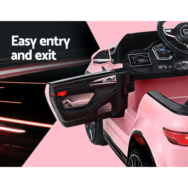 Rigo Kids Electric Ride On Car Range Rover Inspired Toy Cars Remote 12V Pink Kids Ride On Toys