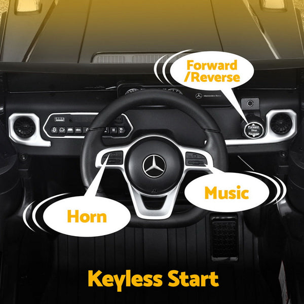 Kids Ride On Car Licensed Mercedes Benz G500 Electric Toys Horn Remote 12V Black Kids Ride On Toys