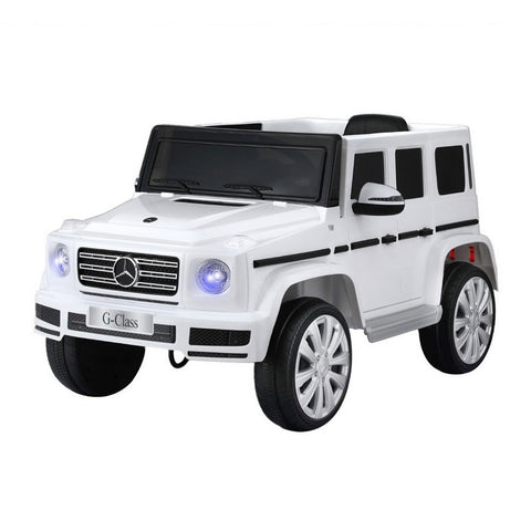 Kids Ride On Car Licensed G500 Electric Toys Horn Remote 12V White Kids Ride On Toys