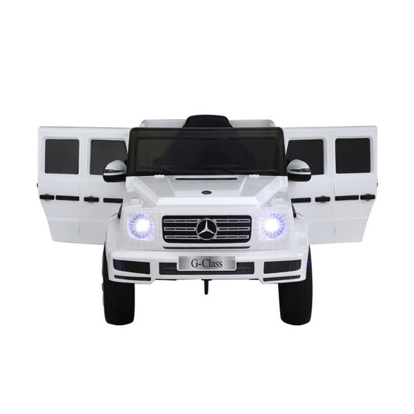 Kids Ride On Car Licensed G500 Electric Toys Horn Remote 12V White Kids Ride On Toys