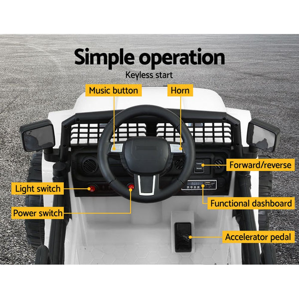 Rigo Kids Electric Ride On Car Jeep Toy Cars Remote 12V Kids Ride On Toys