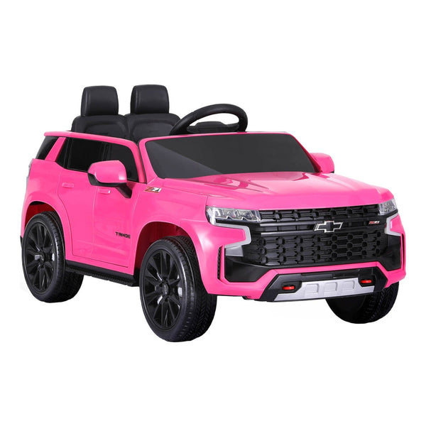 Kids Ride On Car Licensed Chevrolet Tahoe Electric Toys Horn Remote 12V Pink Kids Ride On Toys
