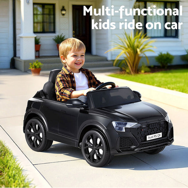 Kids Ride On Car Licensed Rsq8 Electric Toy Black Remote 12V Cars Black Kids Ride On Toys