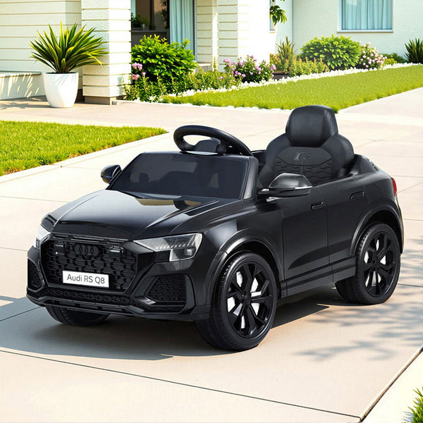 Kids Ride On Car Licensed Rsq8 Electric Toy Black Remote 12V Cars Black Kids Ride On Toys