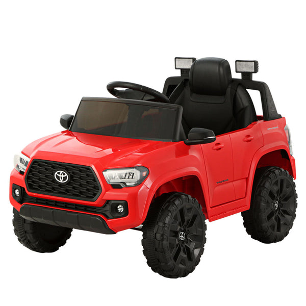 Kids Electric Ride On Car Toyota Tacoma Off Road Jeep Toy Cars Remote 12V Blue Kids Ride On Toys