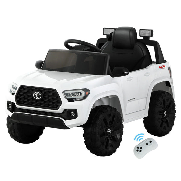 Kids Electric Ride On Car Toyota Tacoma Off Road Jeep Toy Cars Remote 12V Blue Kids Ride On Toys