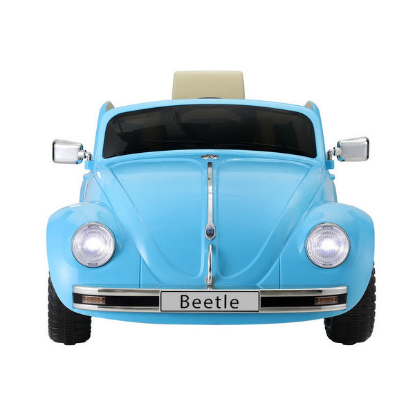 Kids Ride On Car Licensed Volkswagen Beetle Electric Toys Horn Remote 6V Blue Kids Ride On Toys