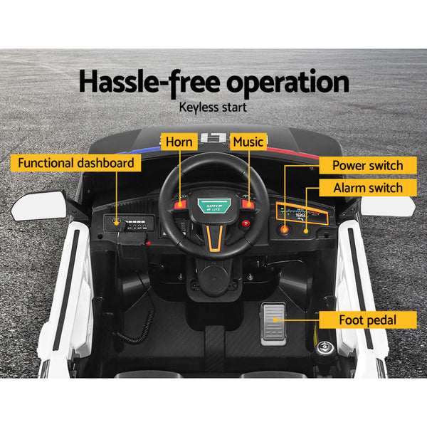 Electric Ride On Car Rigo Kids Patrol Police Ride On Cars Horn Music Remote Black Kids Ride On Toys