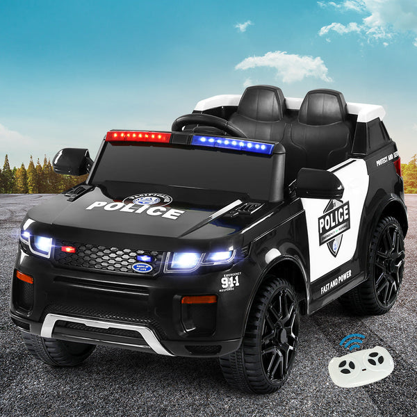 Electric Ride On Car Rigo Kids Patrol Police Ride On Cars Horn Music Remote Black Kids Ride On Toys