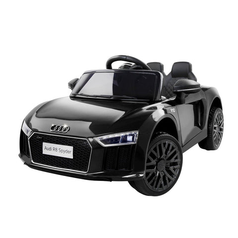 Kids Ride On Car Audi R8 Licensed Sports Electric Toy Cars Black Kids Ride On Toys