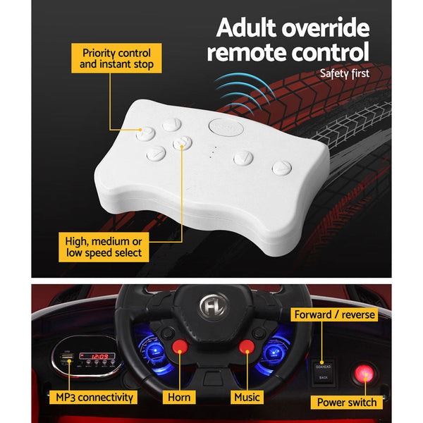 Rigo Kids Electric Ride On Car Suv Range Rover Inspired Cars Remote 12V Red Kids Ride On Toys