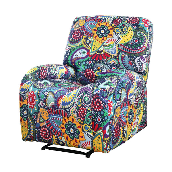 Artiss Kids Recliner Cover 4 Piece Floral Print Polyester Slipcover Slipcovers