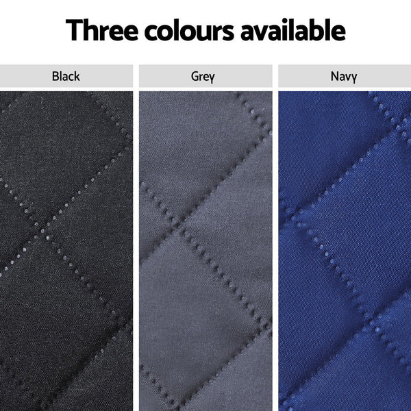 Artiss Recliner Chair Cover 100% Water Resistant Black Slipcovers