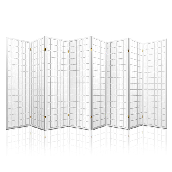 Artiss 6 Panel Room Divider Screen 261X179cm White Screens & Room Dividers