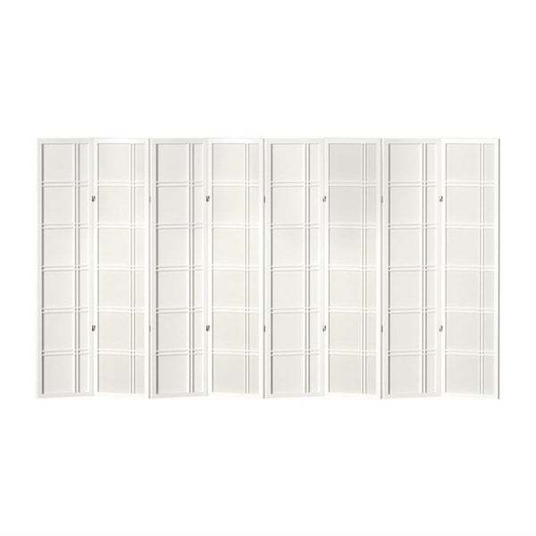 Artiss 8 Panel Room Divider Screen 353X179cm Nova White Screens & Room Dividers
