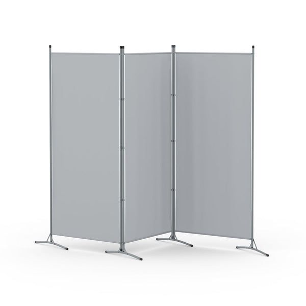 Artiss 3 Panel Room Divider Screen 260X180cm Fabric Black Screens & Room Dividers