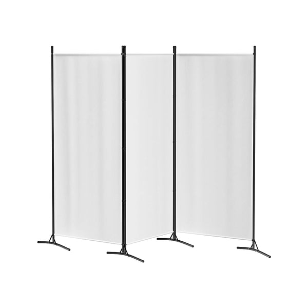 Artiss 3 Panel Room Divider Screen 260X180cm Fabric Black Screens & Room Dividers