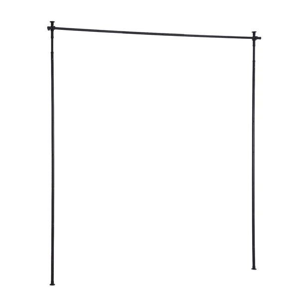 Artiss Room Divider Curtain Rod Extendable Black Curtain Poles & Accessories