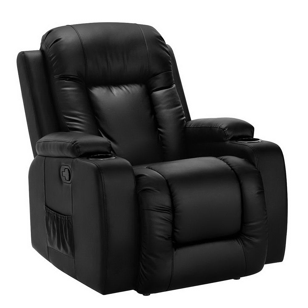Artiss Electric Recliner Massage Chair Faux Leather Furniture Health And Beauty Electric Massage Chairs
