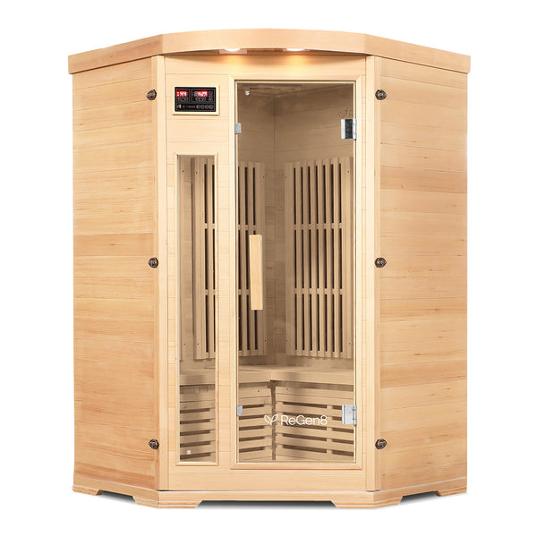 Regen8 Duo Corner 2 Person 2200W Infrared Sauna Saunas
