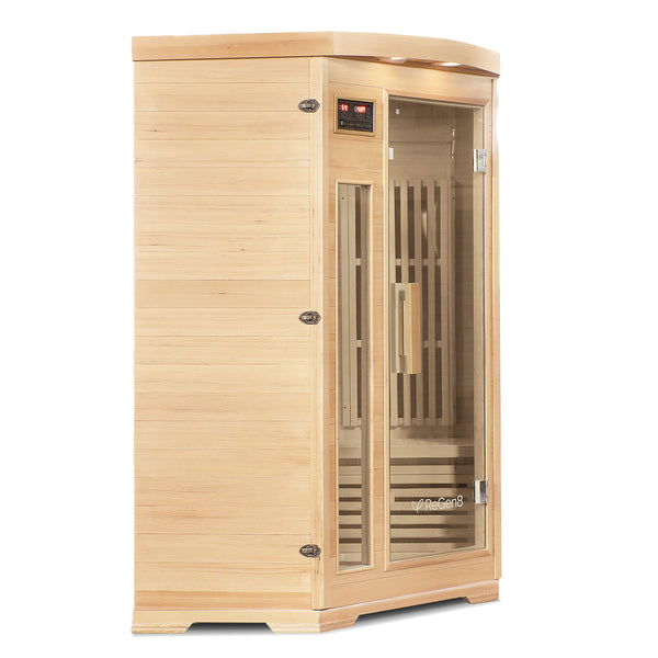 Regen8 Duo Corner 2 Person 2200W Infrared Sauna Saunas