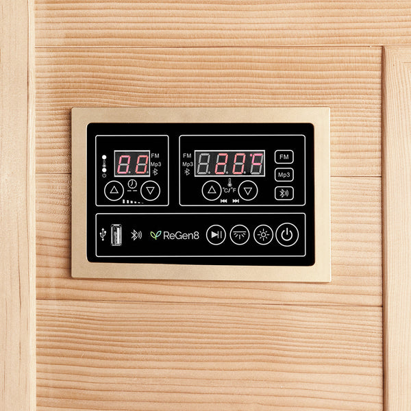 Regen8 Duo Corner 2 Person 2200W Infrared Sauna Saunas