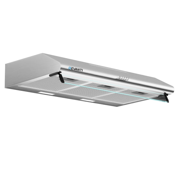Devanti 900Mm Range Hood 90Cm Rangehood Stainless Steel Rangehoods