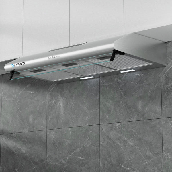 Devanti 900Mm Range Hood 90Cm Rangehood Stainless Steel Rangehoods