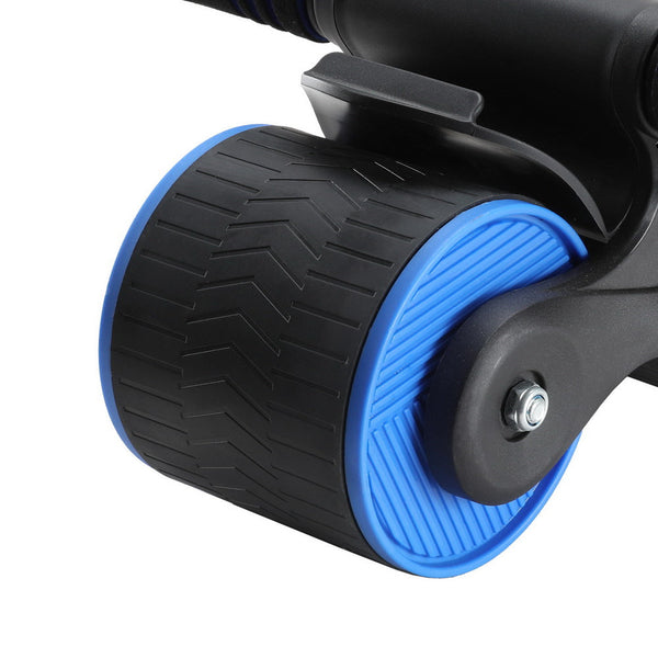 Everfit Ab Roller Automatic Rebound Abdominal Wheel Fitness Equipment Blue Abdominal Machines