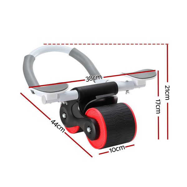 Everfit Ab Roller Automatic Rebound Abdominal Wheel With Knee Pad Home Gym Sport Abdominal Machines